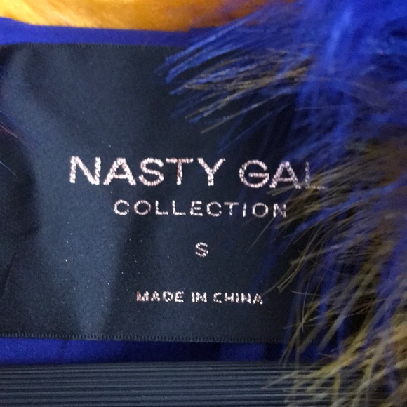 Nasty Gal Rare Bird Faux Fur Coat - Picture 7 of 8